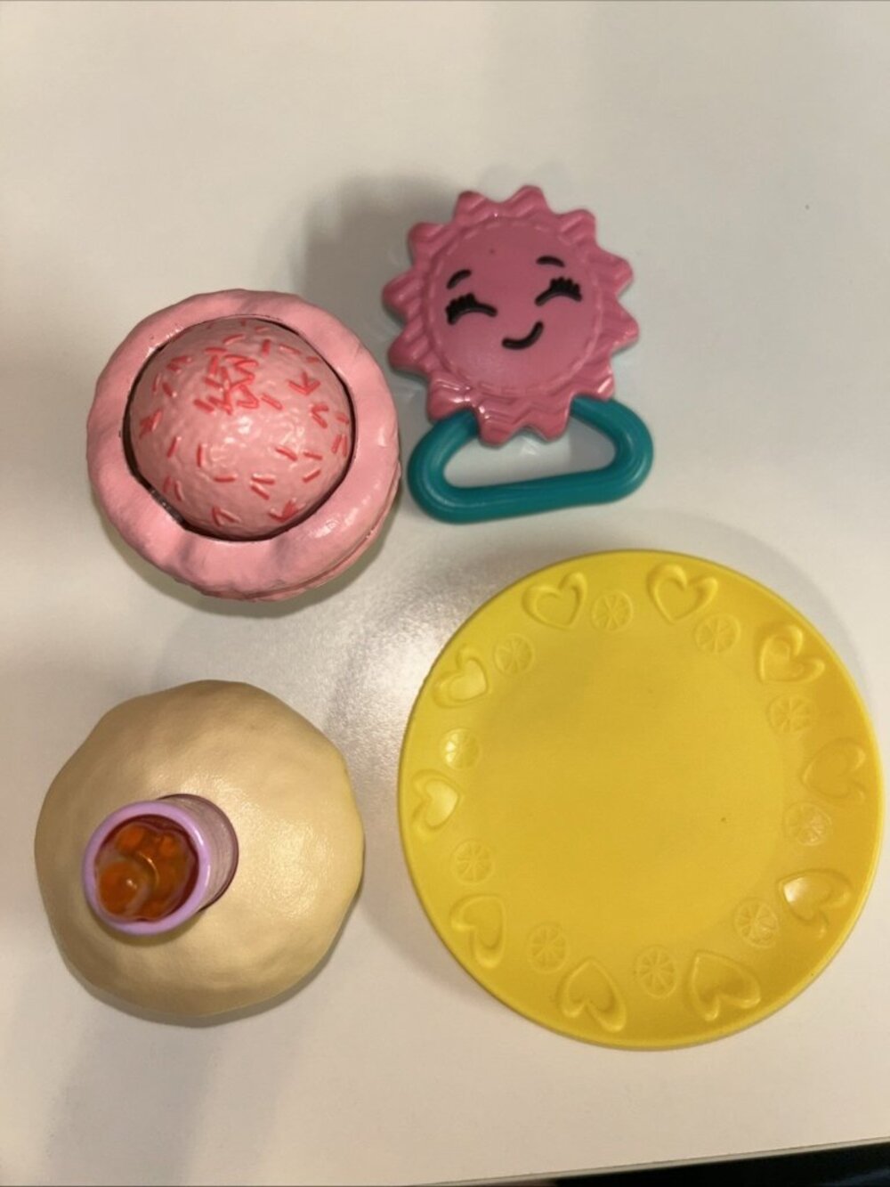 Baby Alive Replacement Rattle, Ice Cream, Cupcake & Plate, Used